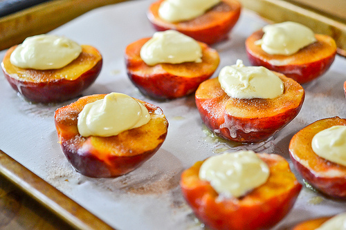 Cheesecake-Stuffed Peaches-9