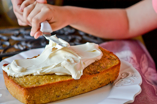 Apple Spice Cake with Cream Cheese Icing-8