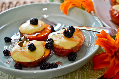 Cheesecake-Stuffed Peaches-14