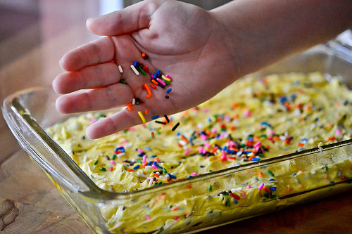 Lemon Cake Batter Blondies-8