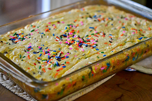 Lemon Cake Batter Blondies-9