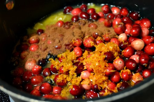 Cranberry Swirl Cheesecake