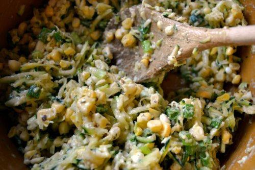 Zucchini and Corn Tortitas