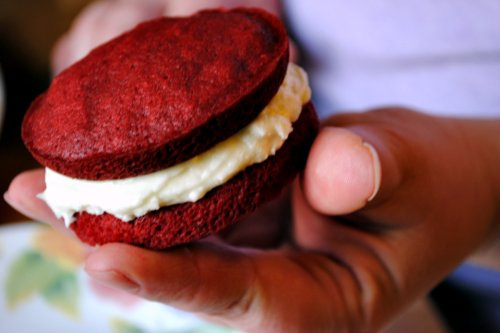 Red Velvet Whoopie Pies