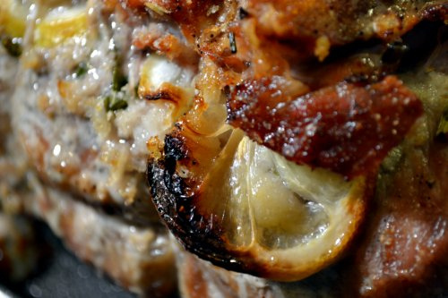 Lemon-Prosciutto Stuffed Pork Roast
