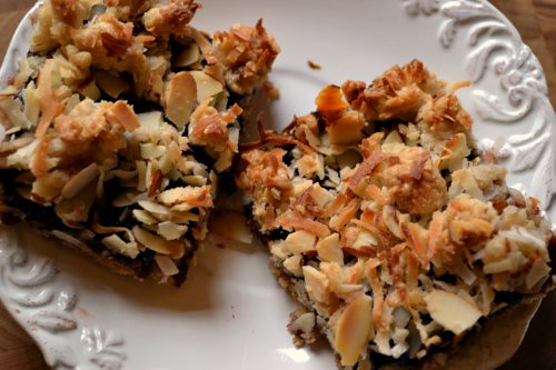 Triple Cherry Streusel Bars