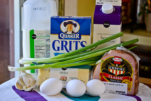 Savory Ham-and-Swiss Breakfast Pie-1