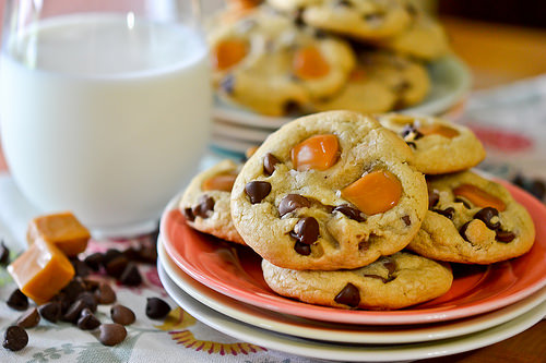 Salted Caramel Chocolate Chip Cookies-11