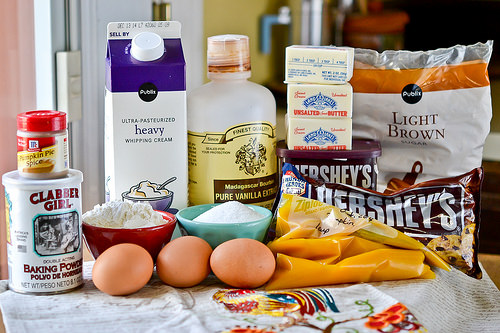 Pumpkin-Brownie Swirl Pie-1