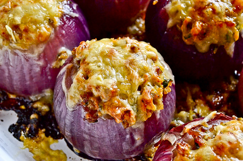 Sausage-Stuffed Red Onions 12