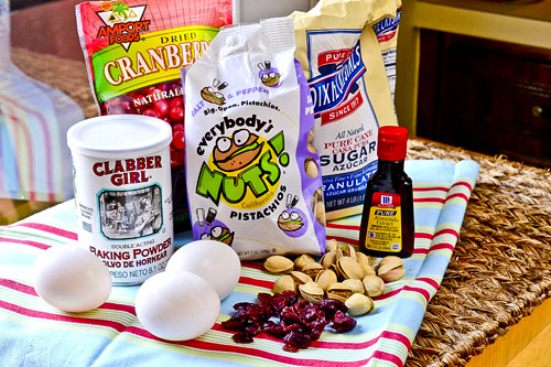 Pistachio, Raspberry, and White Chocolate Biscotti