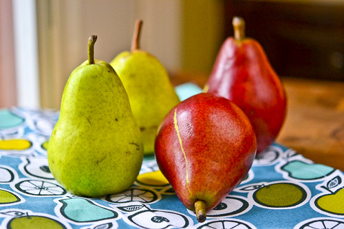 Upside-Down Pear Chocolate Cake