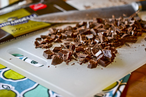 Upside-Down Pear Chocolate Cake