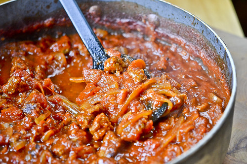 Italian Sausage Ragu with Rigatoni
