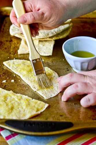 Hummus with Parmesan Herb Pita Chips 11