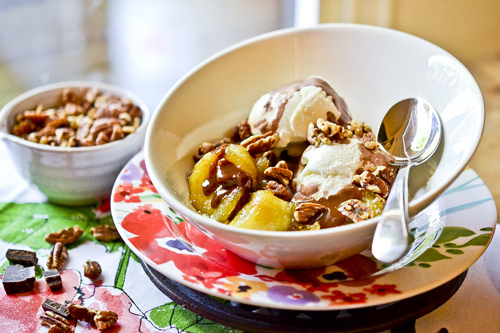 Caramelized Banana Split Sundaes 2
