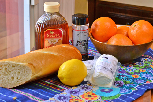 Goat Cheese Crostini with Orange & Black Pepper Marmalade 9