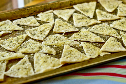 Hummus with Parmesan Herb Pita Chips 9