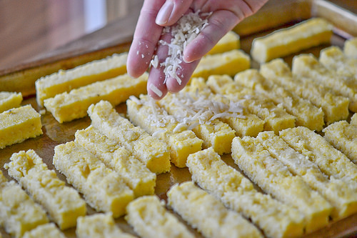 Baked Parmesan Polenta Fries-5