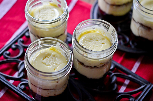 Chocolate Banana Cheesecake in a Jar-10