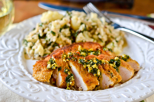 Pan-Roasted Turkey Cutlets with Orange Gremolata-9