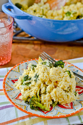 Broccoli-Cheddar Oven Risotto-12