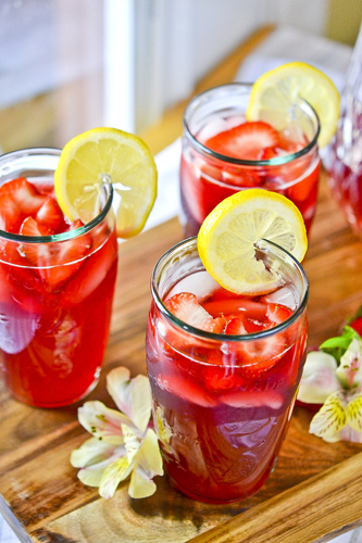 Strawberry Hibiscus Tea Lemonade 5