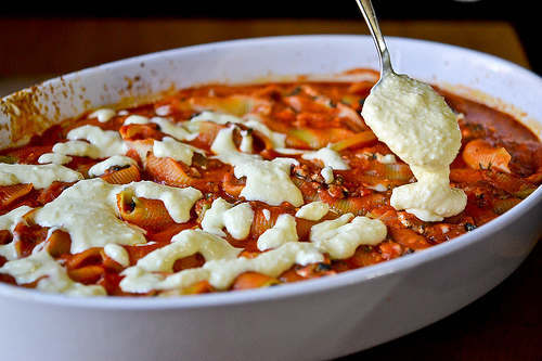 Mushroom-Spinach Stuffed Shells-6