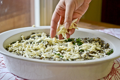 Wild Rice Gratin with Kale, Caramelized Onions & Baby Swiss 10