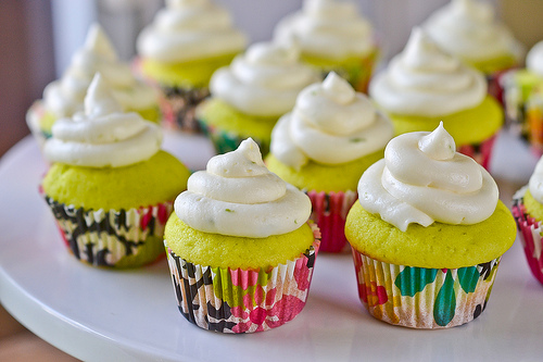 Mini Lime Cupcakes-15