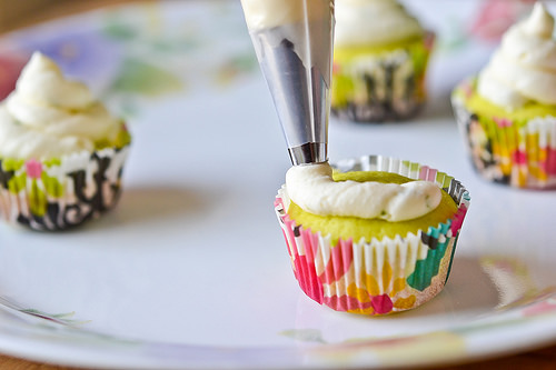 Mini Lime Cupcakes-8