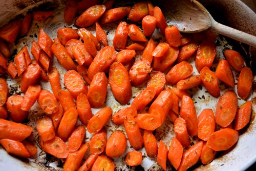 Chicken Masala and Cumin-Roasted Carrots